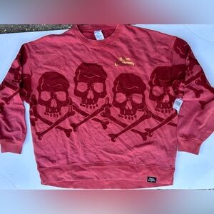 Disney POTC Red Skull Crewneck Sweater